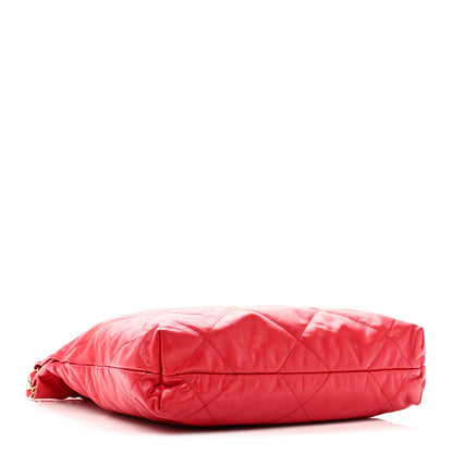 Chanel Shiny Calfskin Quilted Small Chanel 22 Red 5 of 12