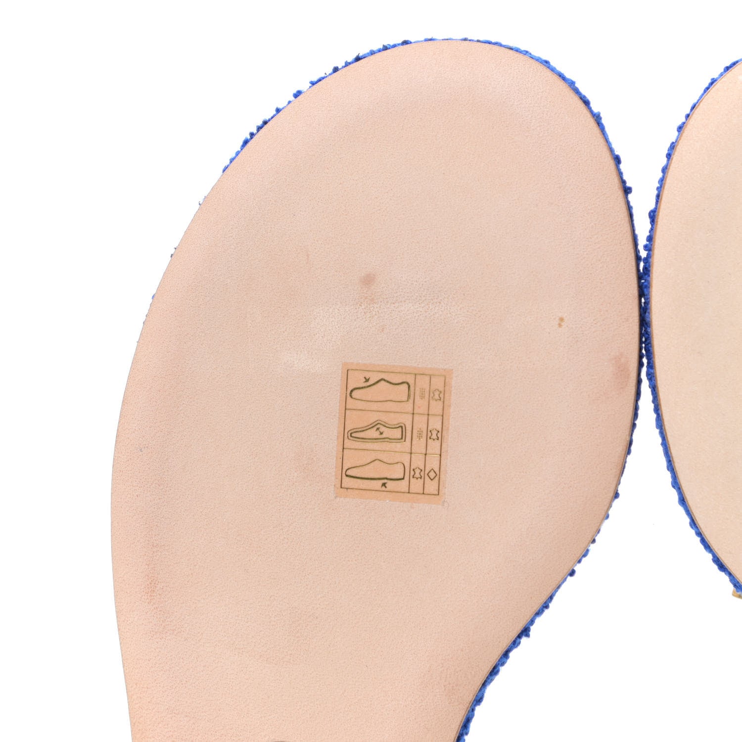 Chanel Cotton Tweed CC Logo Thong Sandals 37 Navy Blue 7 of 13