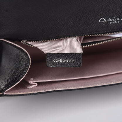 Christian Dior Grained Calfskin Medium Diorama Flap Bag Black 7 of 8