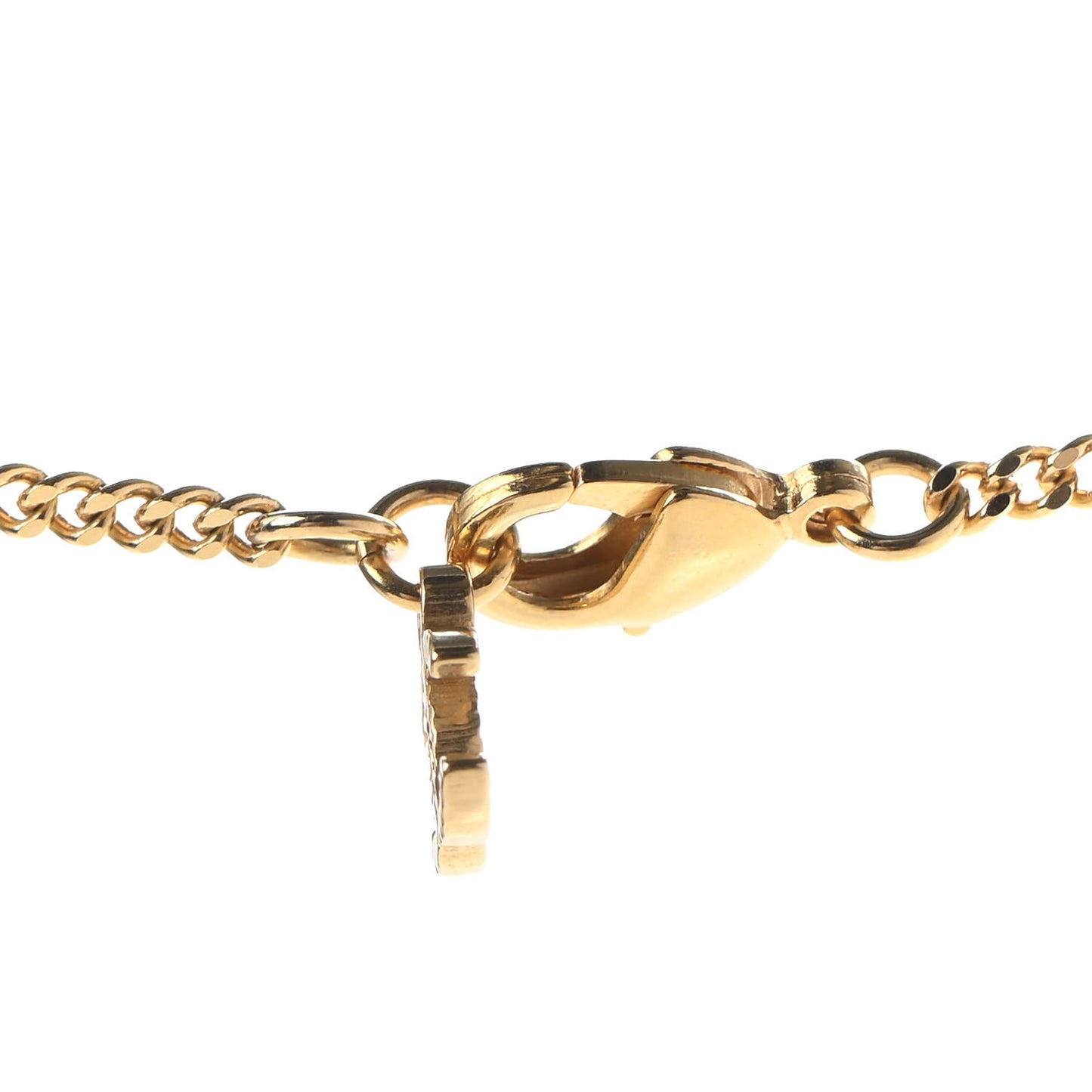 Crystal Over The Rainbow CC Pendant Necklace Gold Multicolor