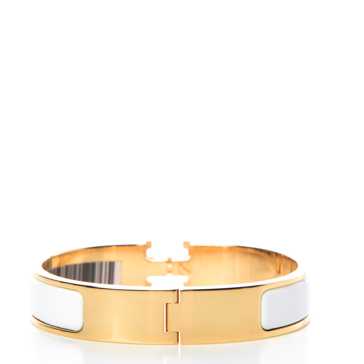 Hermes Enamel Narrow Clic Clac H Bracelet PM White 3 of 6