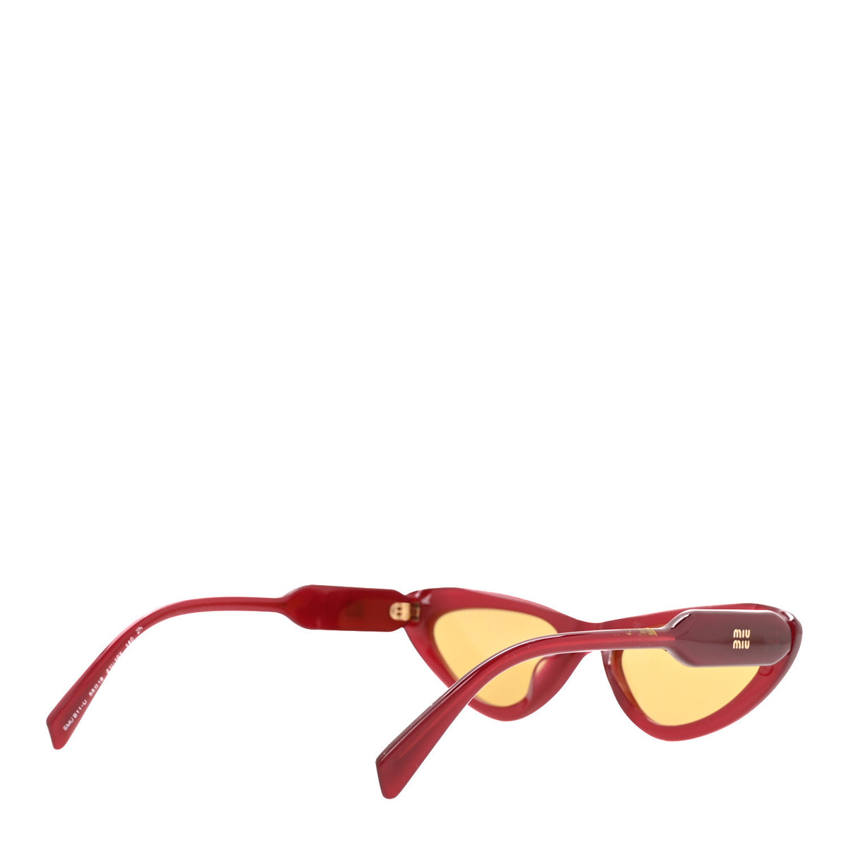 Miu Miu Acetate Cat Eye Sunglasses SMU B11-U Opal Burgundy 4 of 8