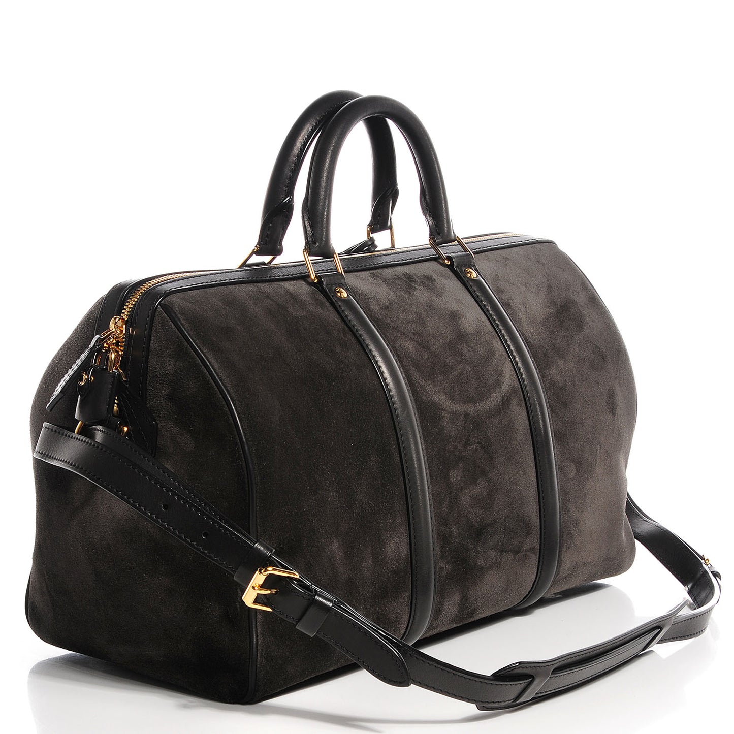 Suede Calfskin SC Bag MM Asphalt