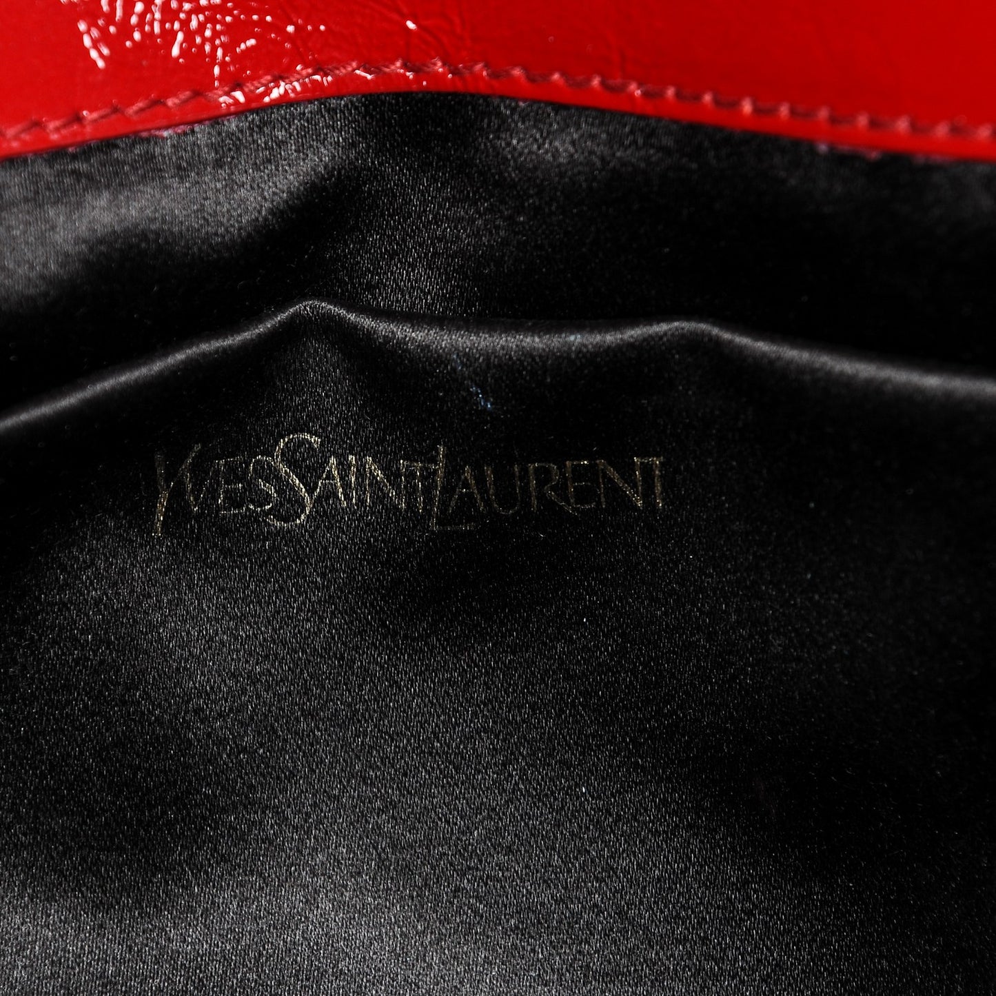 Textured Patent Monogram Large Belle De Jour Clutch Red