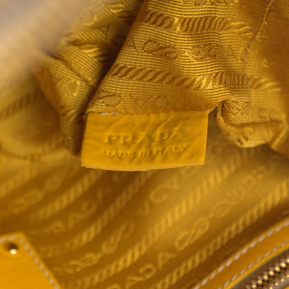 Prada Vernice Naplak Shoulder Bag Giallo 12 of 15
