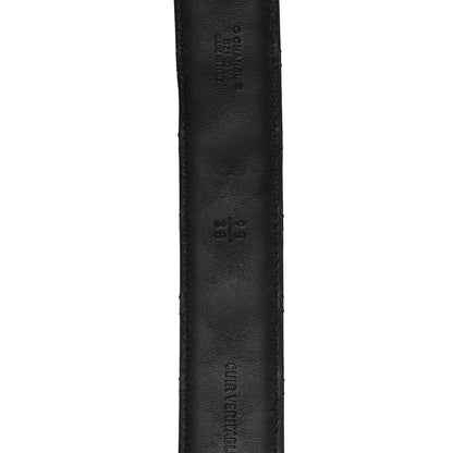 Chanel Lambskin Quilted CC Chain Belt 95 38 Black 5 of 11