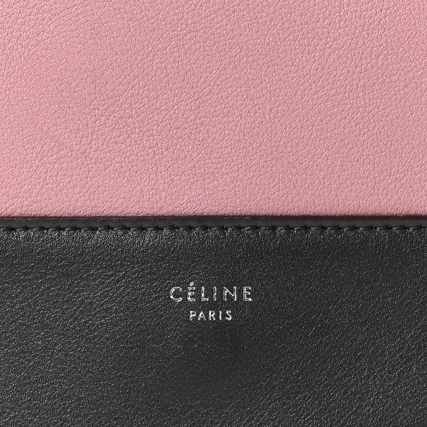 Celine Shiny Smooth Calfskin Medium Frame Shoulder Bag Liquorice Antique Rose 8 of 11