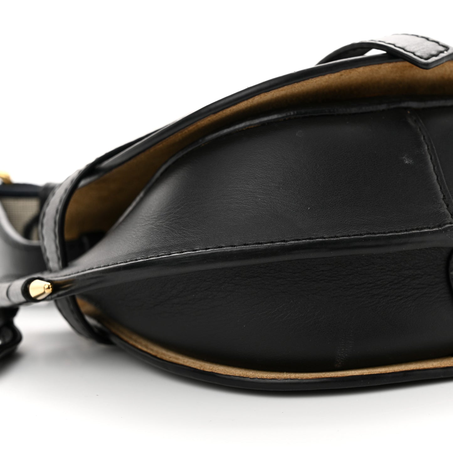 Calfskin Jacquard Mini Gate Dual Bag Black