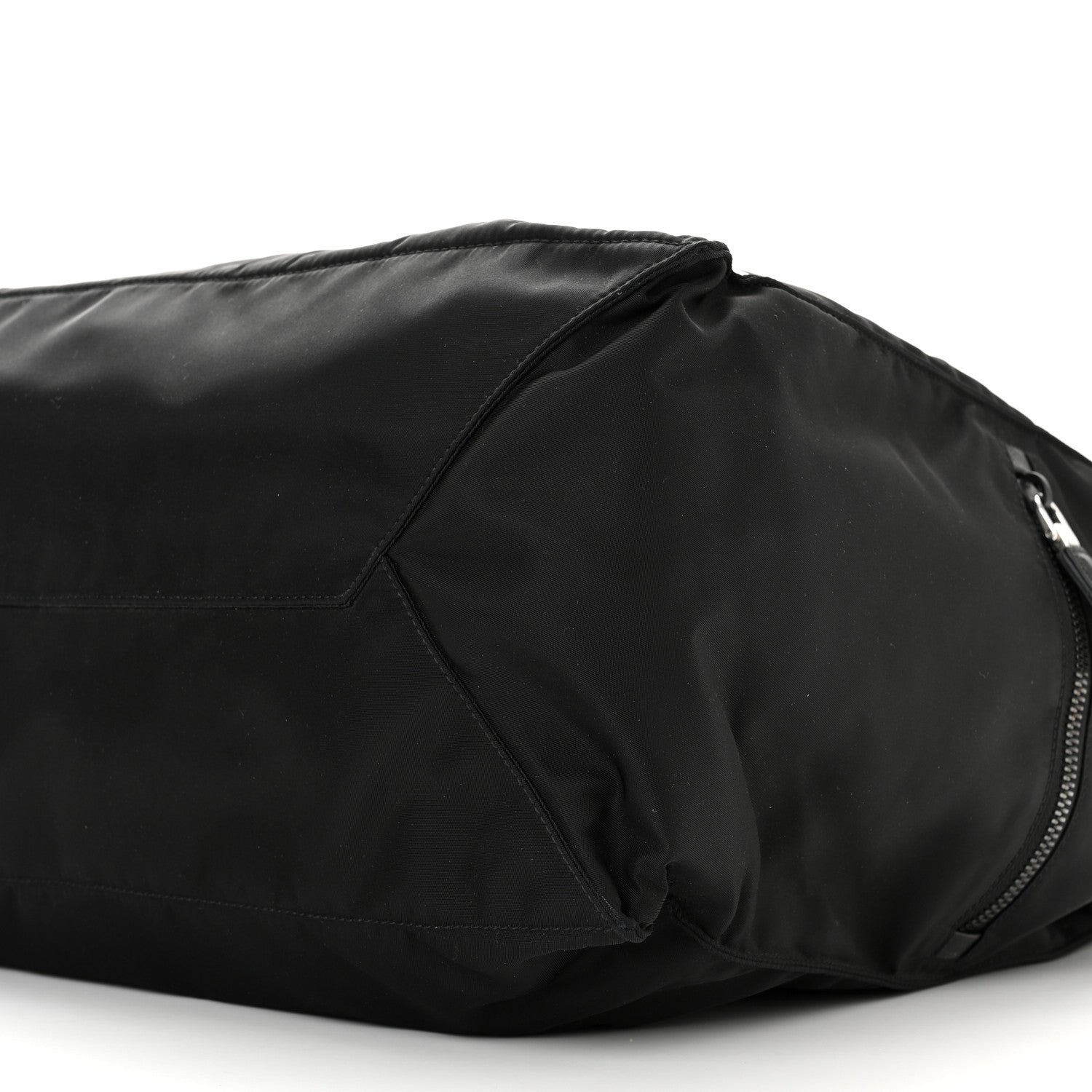 Prada Tessuto Nylon Saffiano Shopping Tote Black 9 of 9