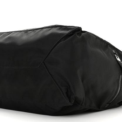 Prada Tessuto Nylon Saffiano Shopping Tote Black 9 of 9