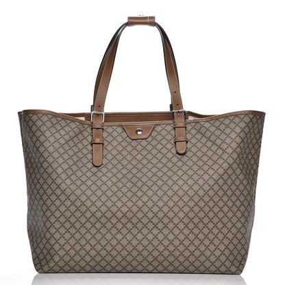 Gucci Coated Canvas Diamante Plus Tote Bag Brown 1 of 9