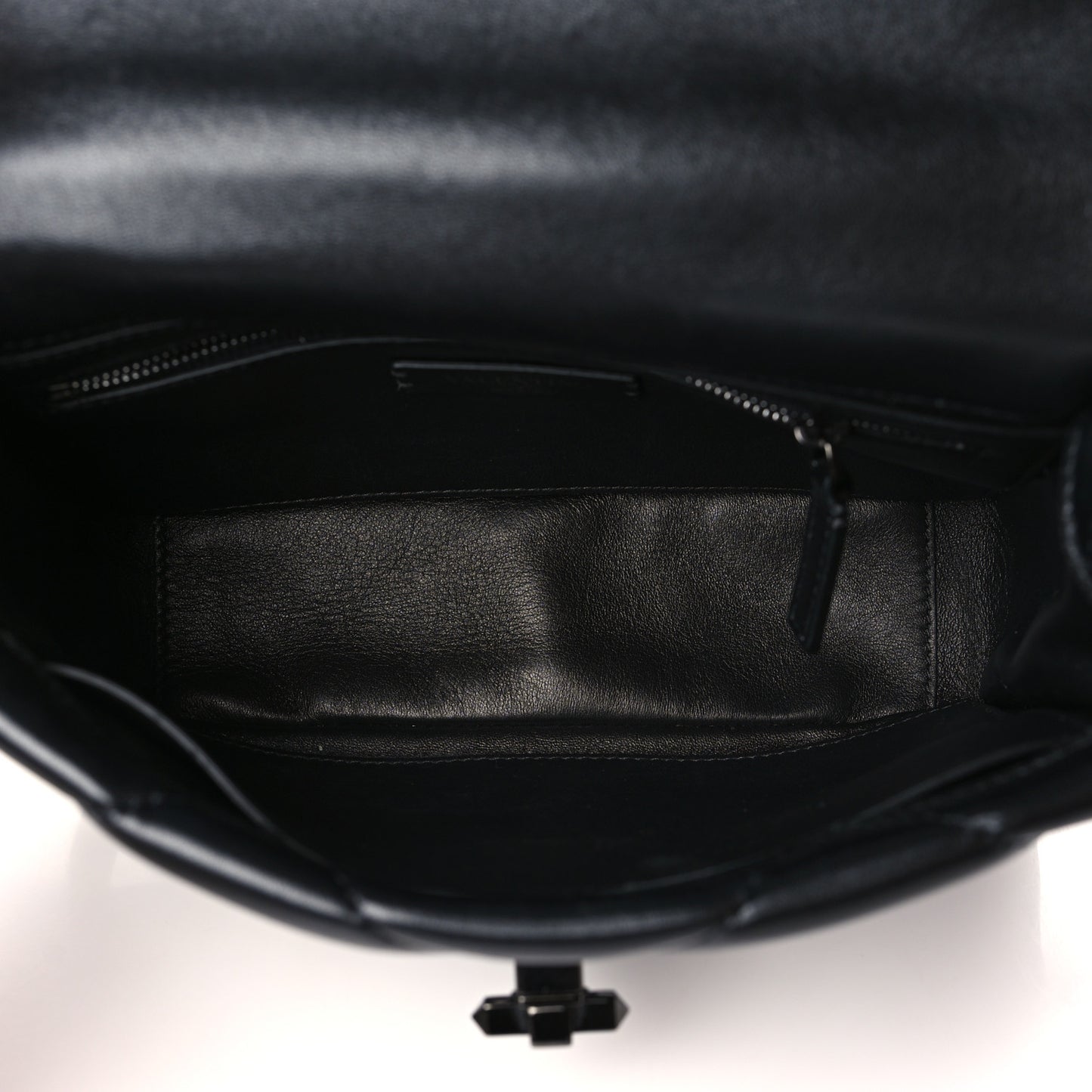 Nappa Monochrome Medium Roman Stud Shoulder Bag Black