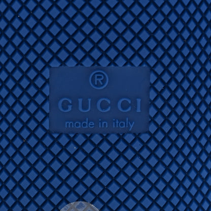 Gucci GG Supreme Monogram Demetra Mens Basket Low Top Sneakers 8 Blue Black 7 of 11