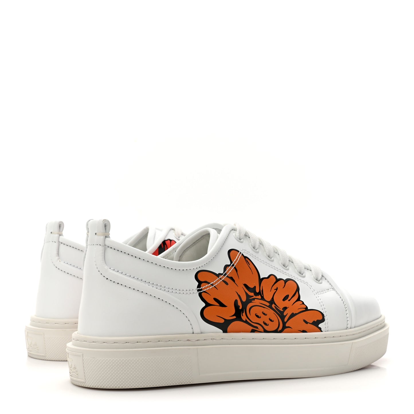 x Shun Sudo Adolon Junior Button Flower Low Top Mens Sneaker 39 White Multicolor