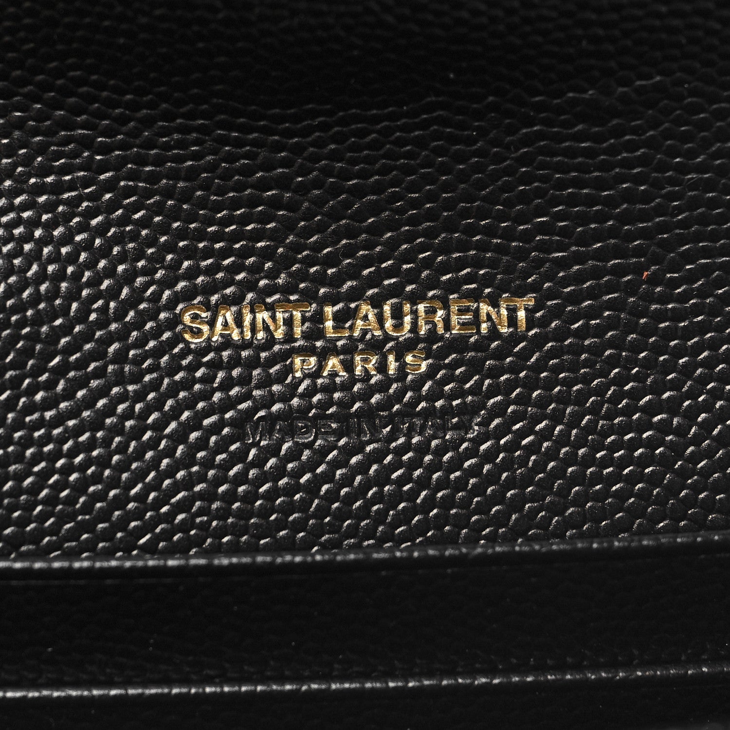 Saint Laurent Grain De Poudre Matelasse Chevron Small Monogram Envelope Wallet Black 6 of 9