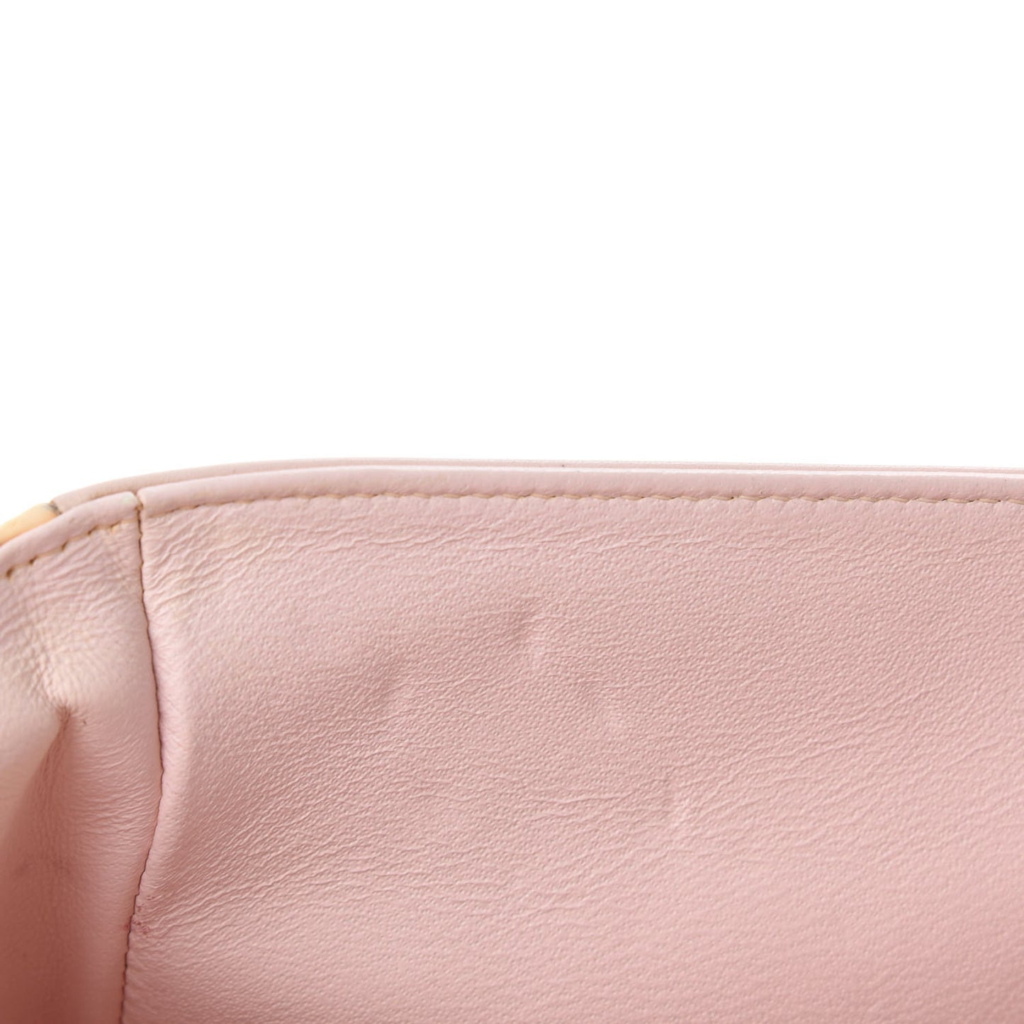 Patent Quilted Jumbo Double Flap Light Pink