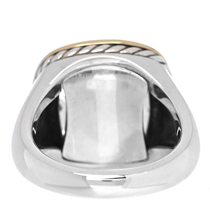 David Yurman Sterling Silver 18K Yellow Gold Citrine 14mm Albion Statement Ring 54 7 4 of 5