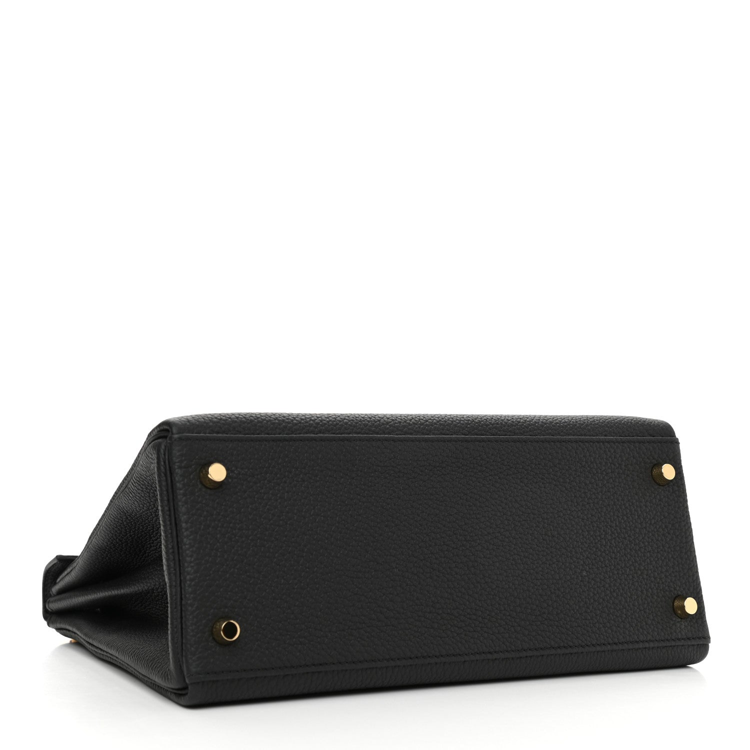Hermes Togo Matte Porosus Crocodile Kelly Retourne Touch 28 Black 4 of 11
