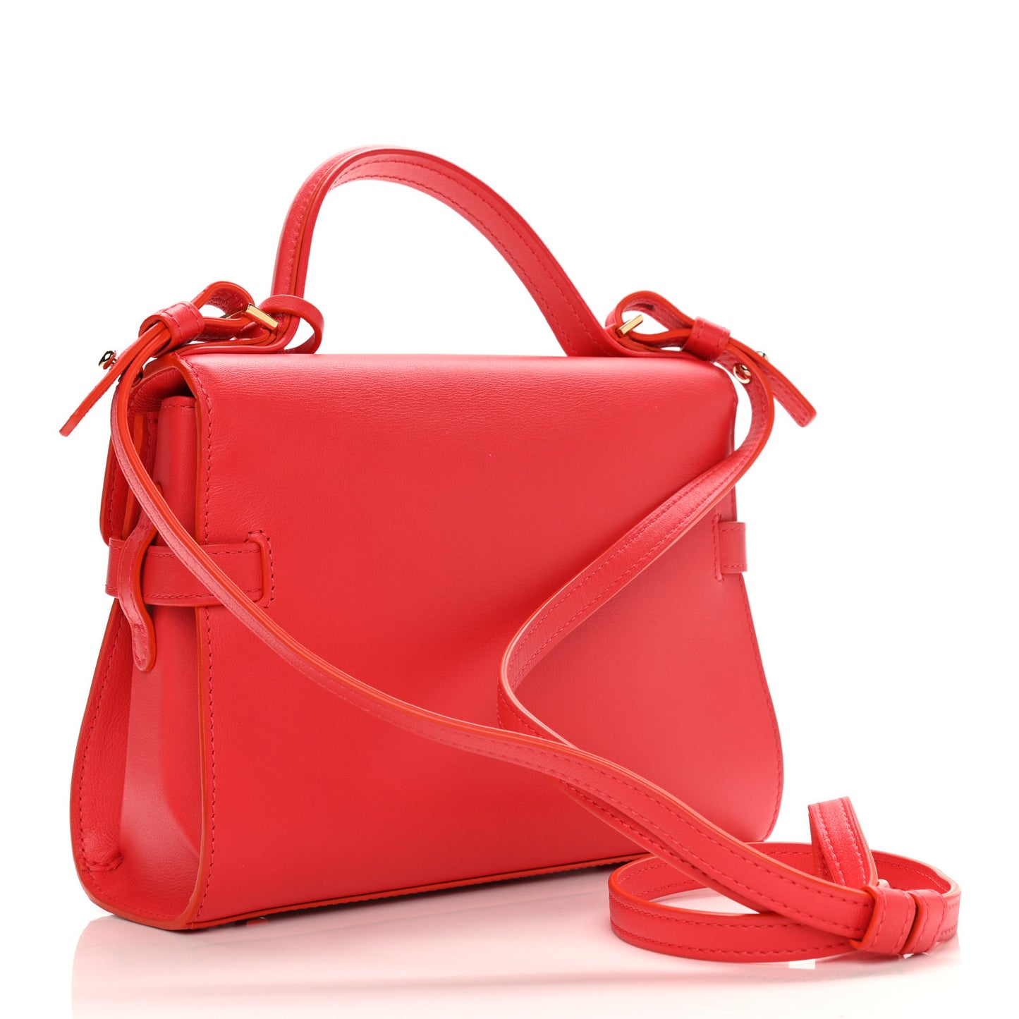 Calfskin Mini Tempete Satchel Red