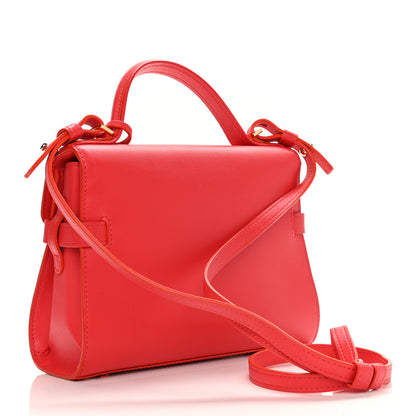 Delvaux Calfskin Mini Tempete Satchel Red 3 of 10