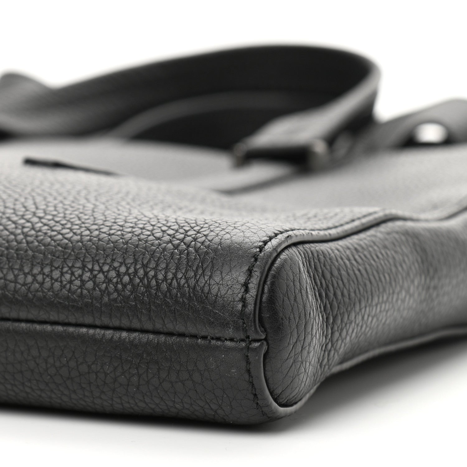 Salvatore Ferragamo Calfskin Firenze Briefcase Black 10 of 10
