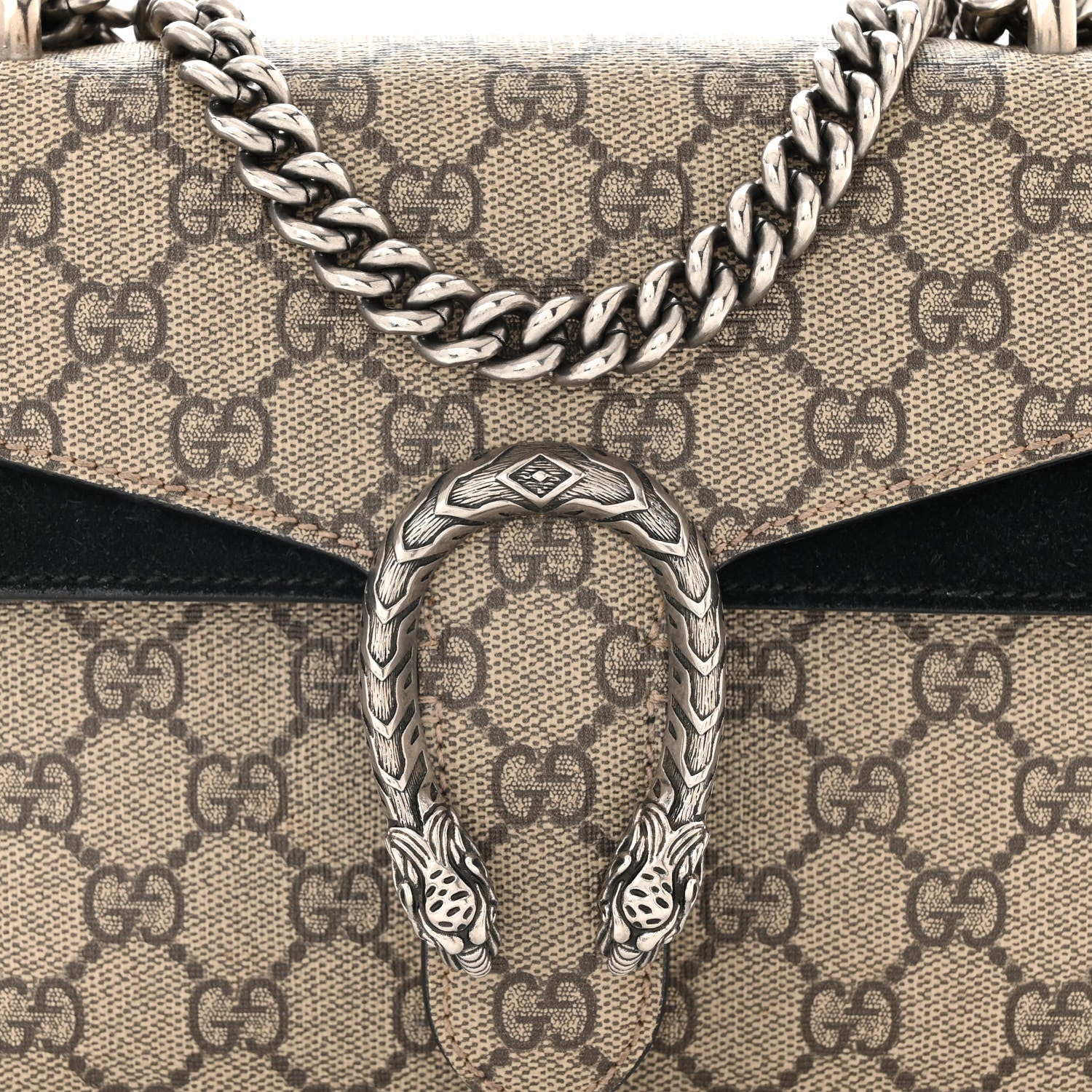 Gucci GG Supreme Monogram Mini Dionysus Shoulder Bag Black 8 of 12