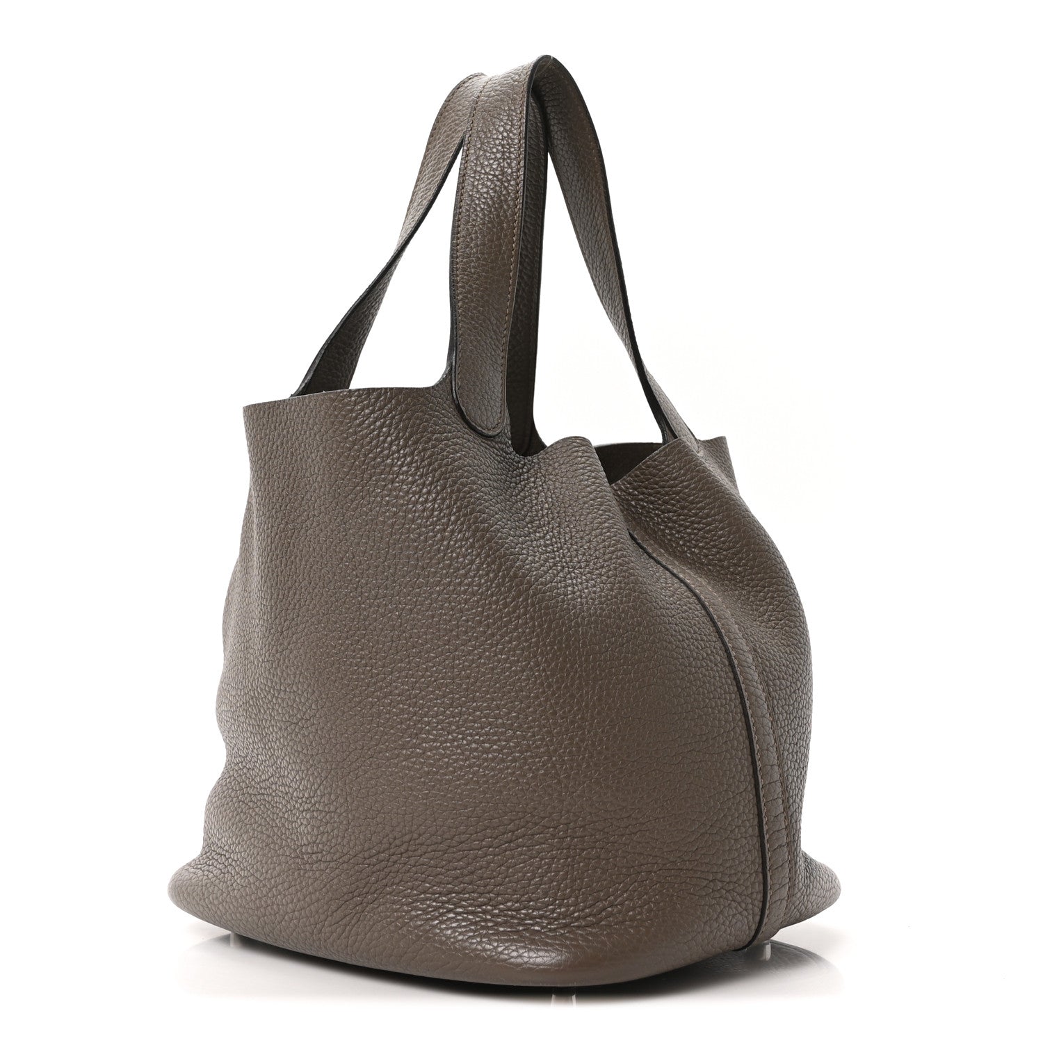 Hermes Taurillon Clemence Picotin Lock 22 MM Etain 3 of 10