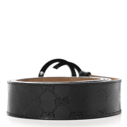 Gucci Imprime Monogram Interlocking G Belt 120 48 Black 2 of 4