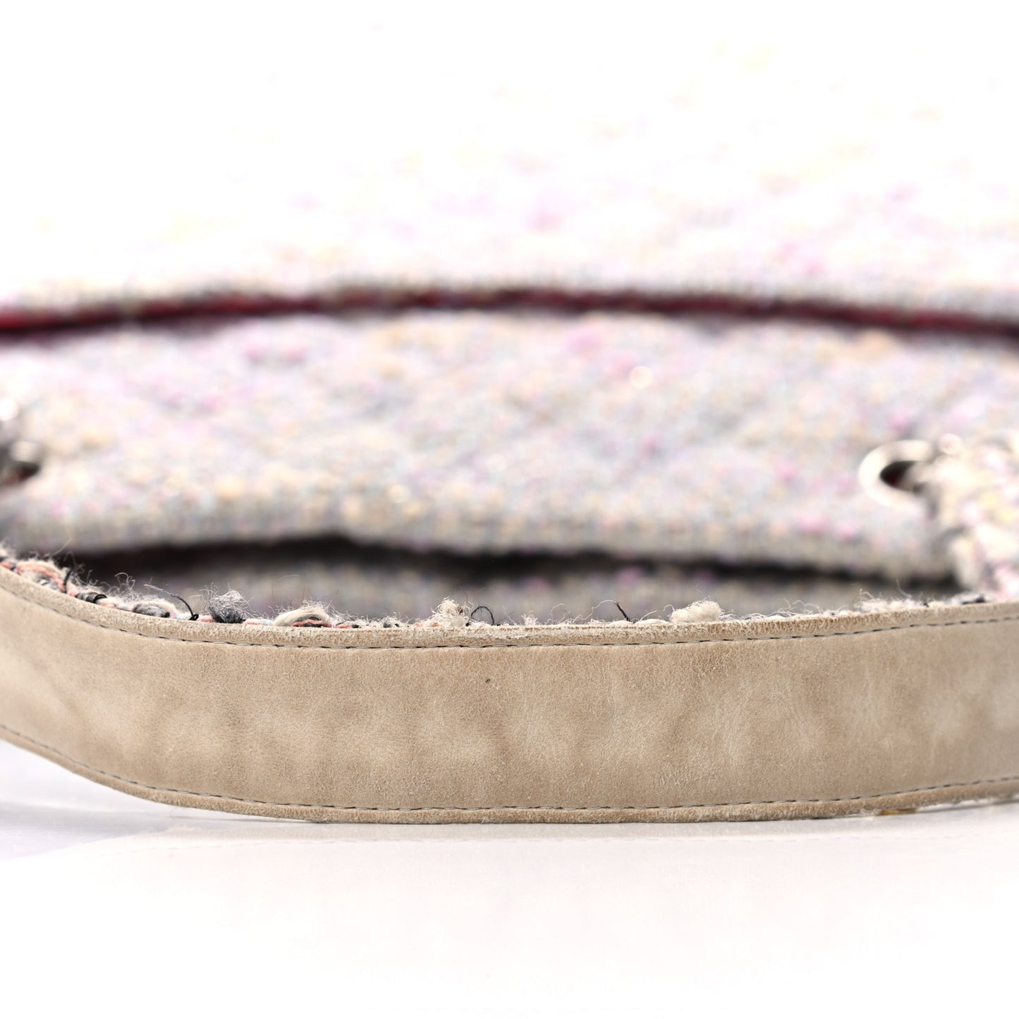 Tweed Quilted Cambon Tote Grey