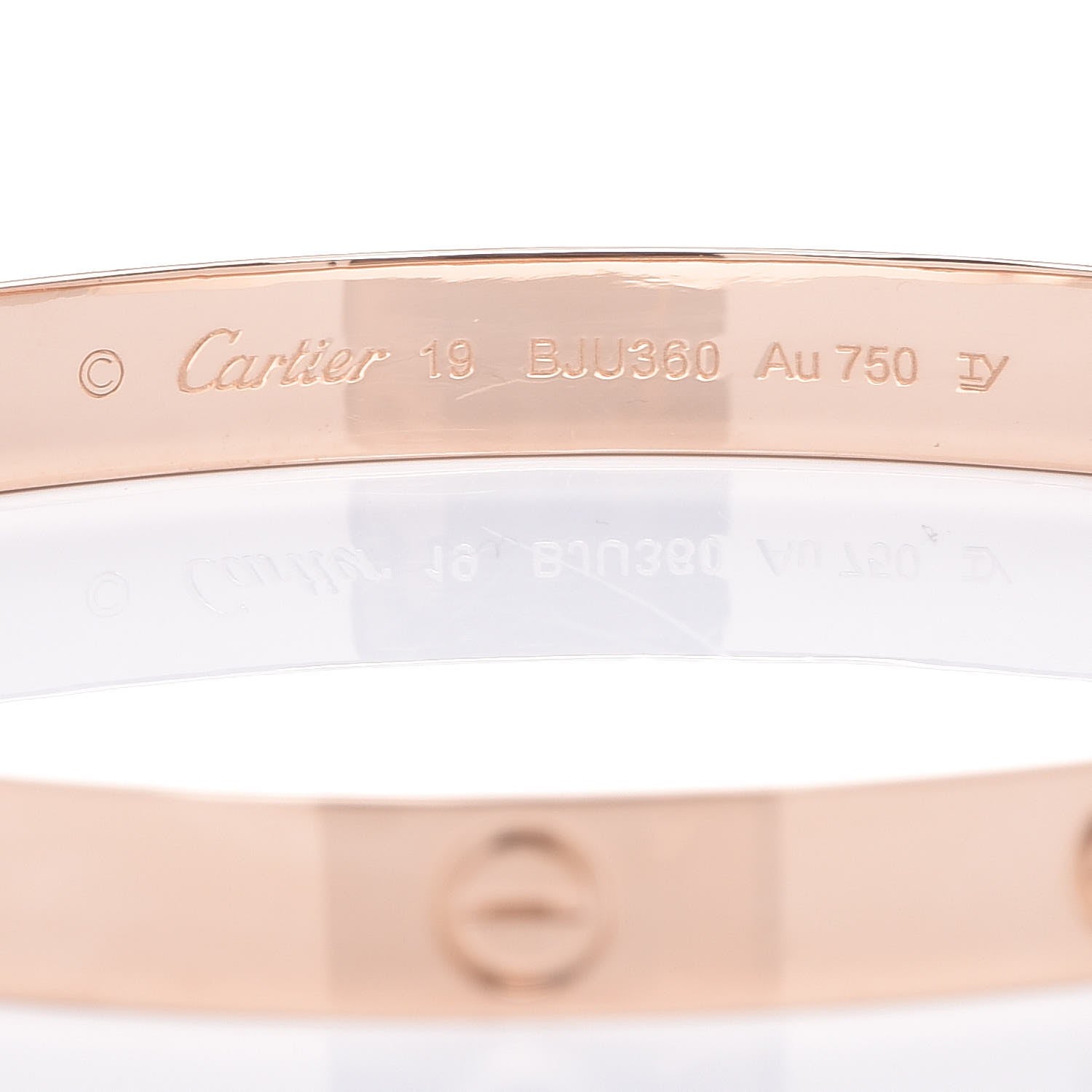Cartier 18K Pink Gold LOVE Bracelet 19 5 of 5