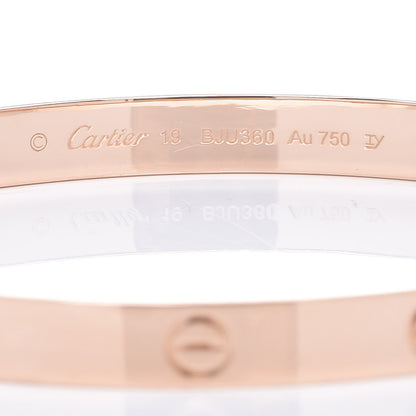 Cartier 18K Pink Gold LOVE Bracelet 19 5 of 5