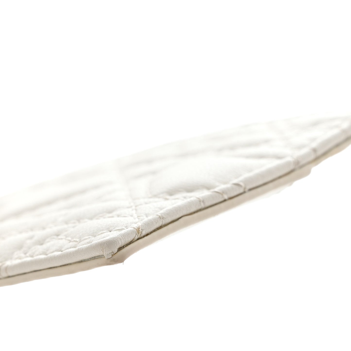 Lambskin Cannage DiorAmour Lady Dior Card Holder White
