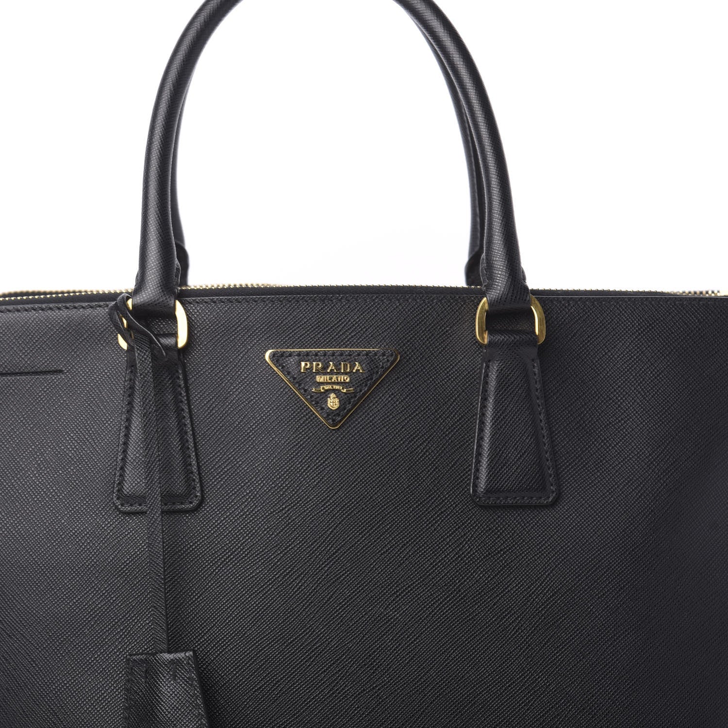 Prada Saffiano Large Galleria Double Zip Tote Black 10 of 10