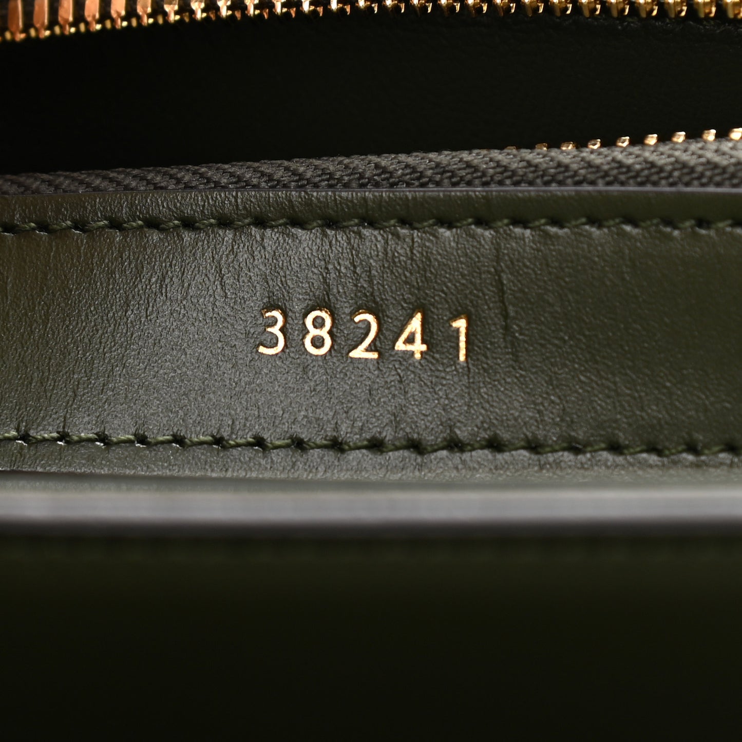 Satinated Calfskin Medium 16 Top Handle Bag Khaki