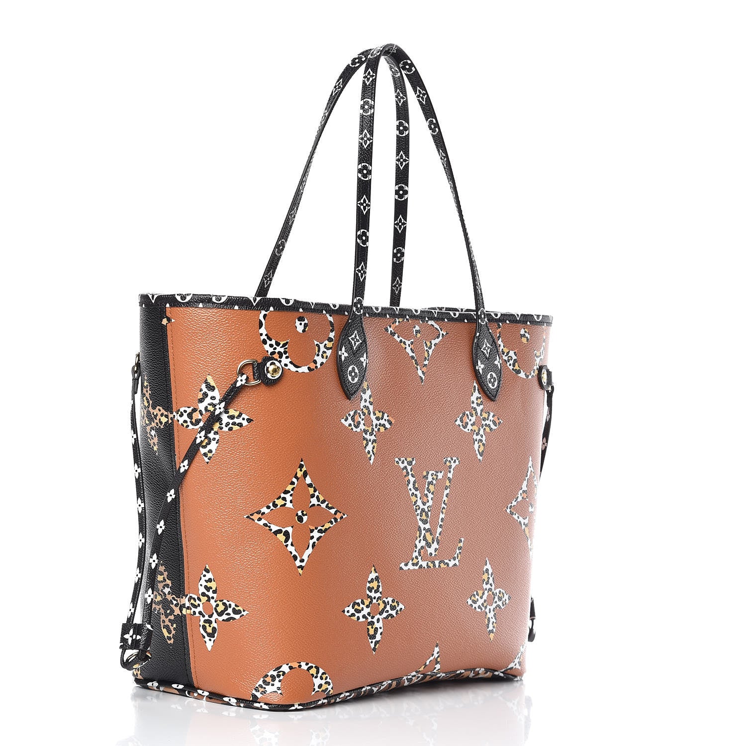 Louis Vuitton Monogram Giant Jungle Neverfull MM Black 3 of 10