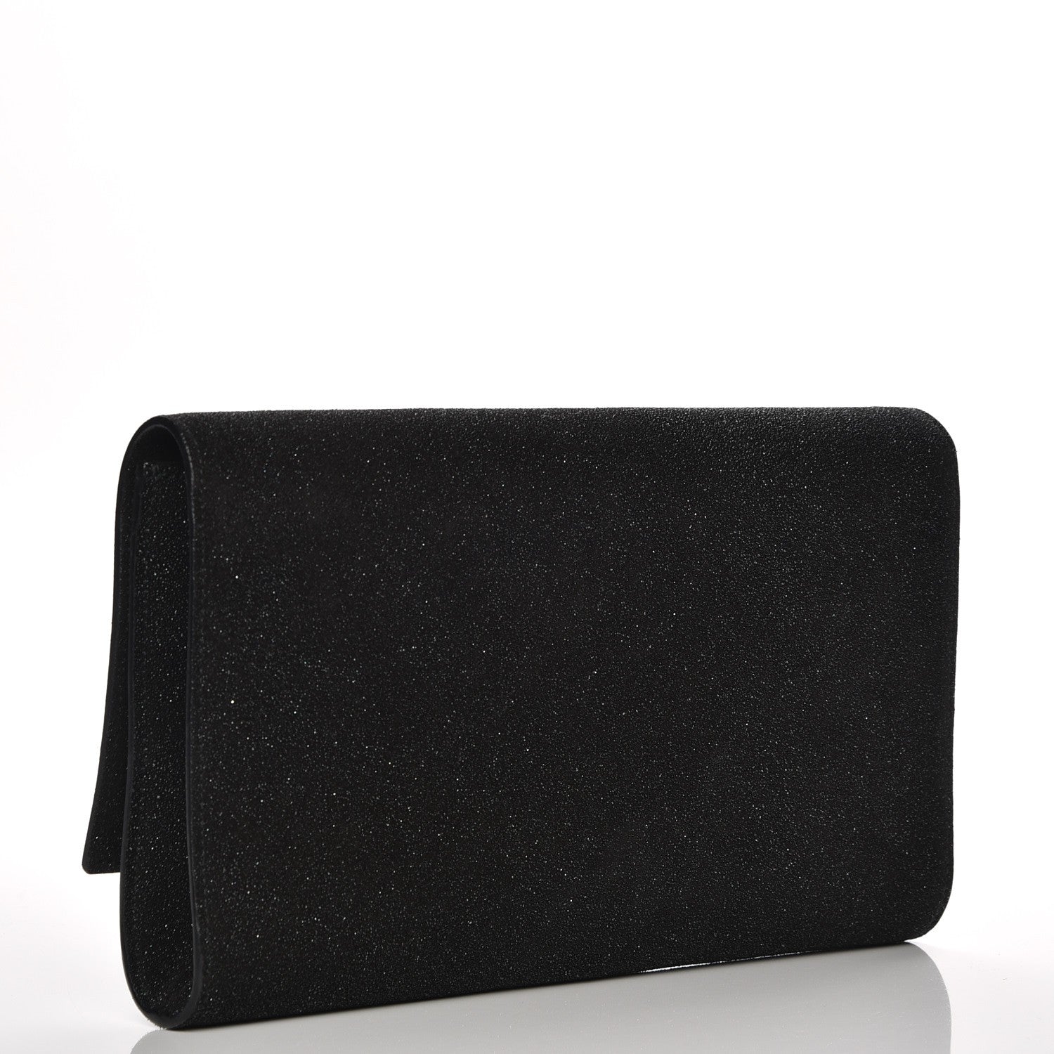 Saint Laurent Glitter Calfskin Large Belle De Jour Clutch Black 3 of 7