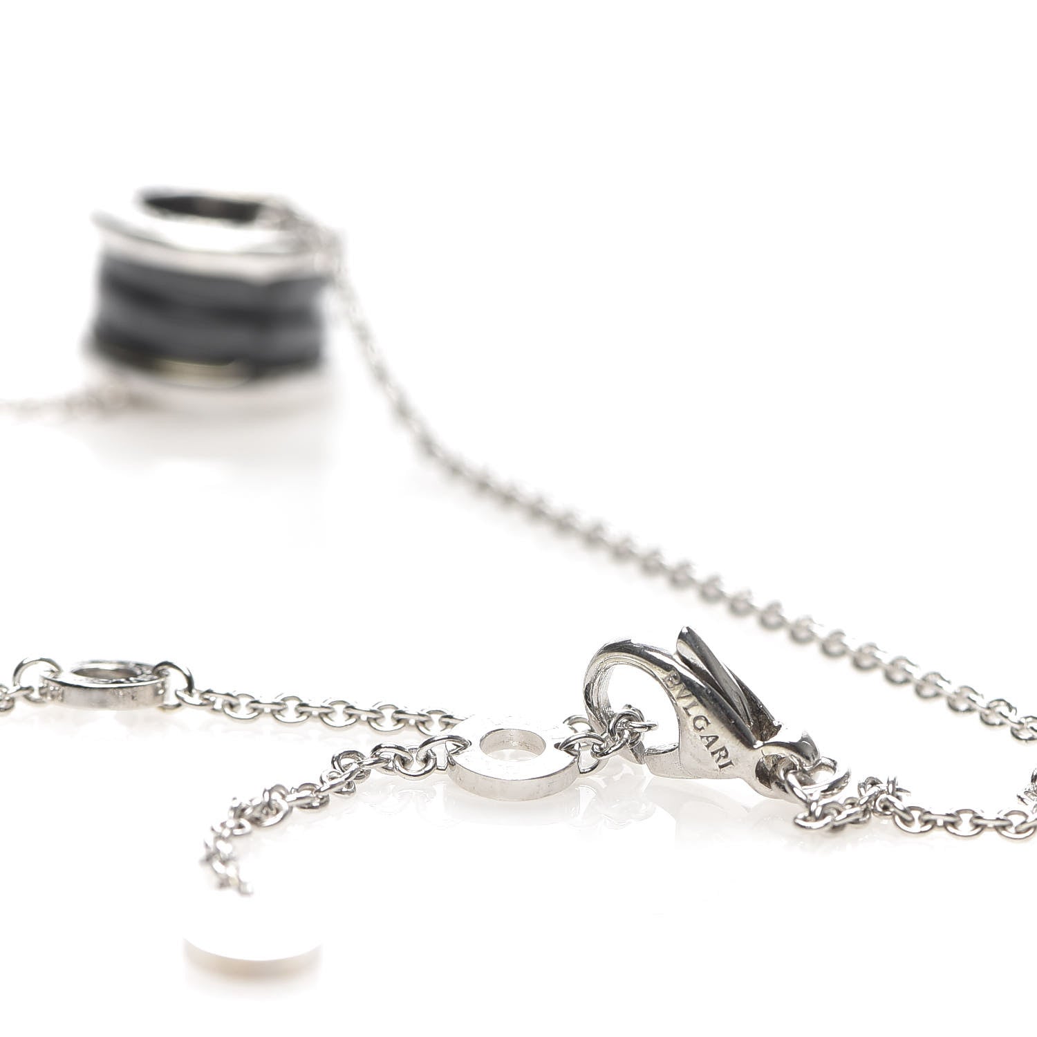 Bulgari Sterling Silver Ceramic Save The Children Pendant Necklace 5 of 7