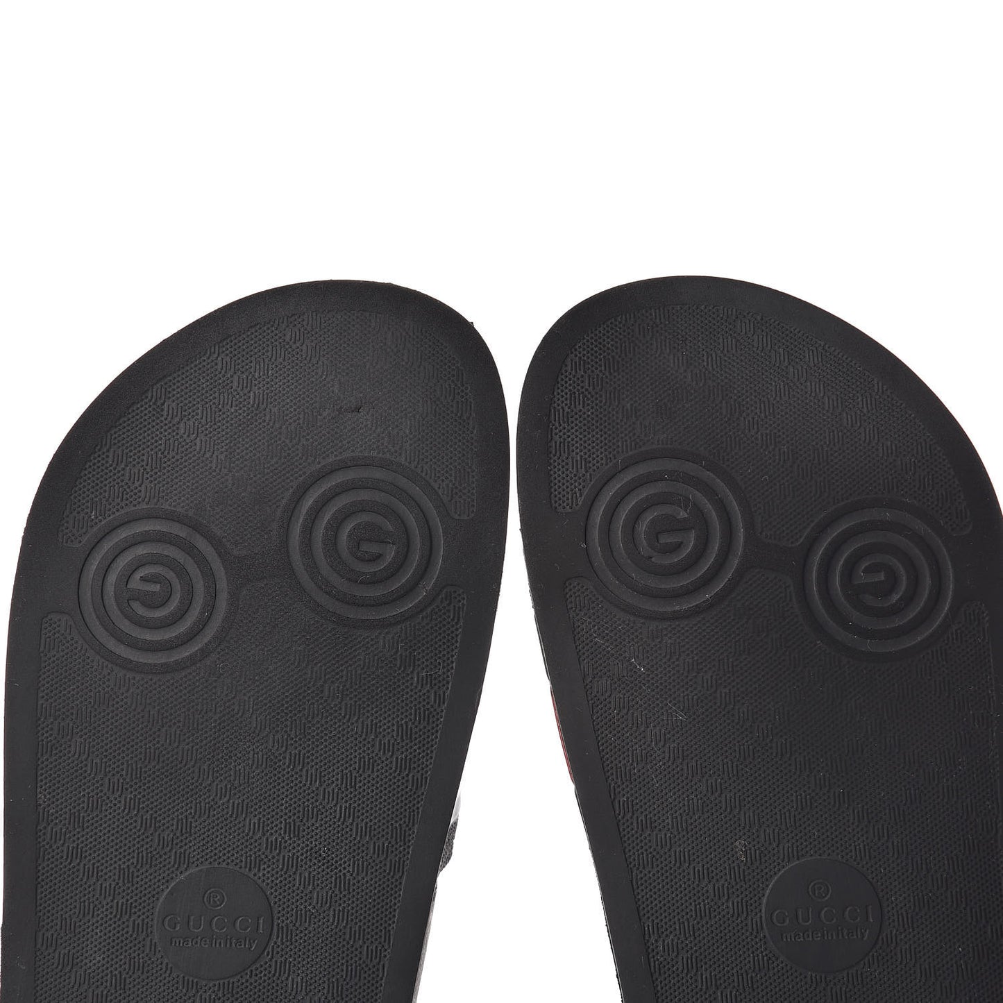 Rubber Web Mens Pool Slide Sandals 6 Black Green Red