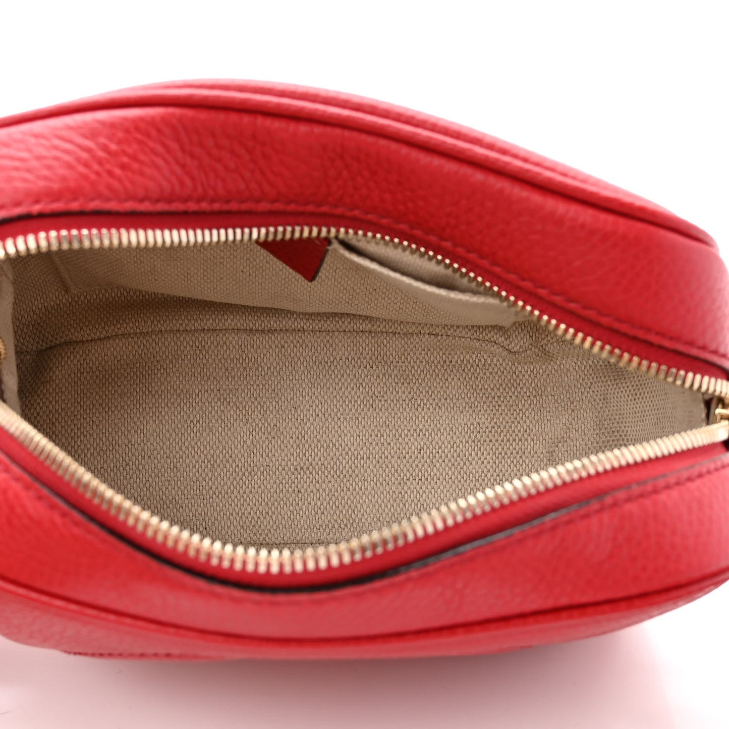 Pebbled Calfskin Small Soho Disco Bag Tabasco Red