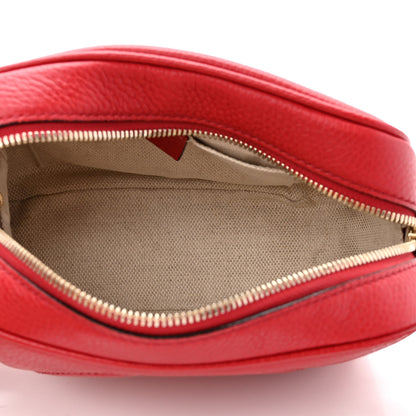 Gucci Pebbled Calfskin Small Soho Disco Bag Tabasco Red 5 of 10