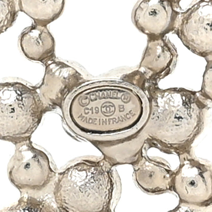 Chanel Ruthenium Pearl CC Brooch Dark Grey 4 of 4