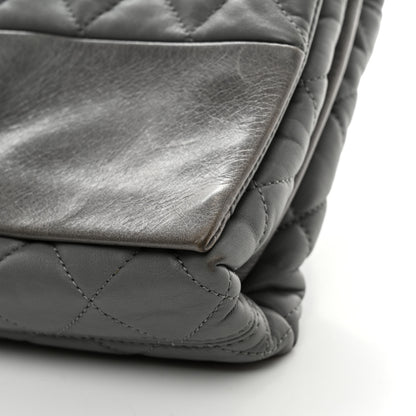 Chanel Calfskin Quilted Jumbo Soft Elegance Flap Grey 11 of 11