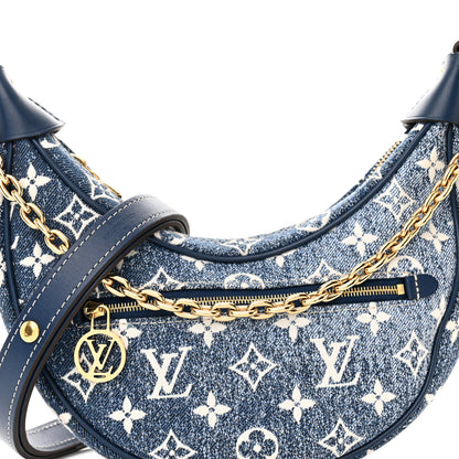 Louis Vuitton Monogram Jacquard Denim Loop Bleu 7 of 9
