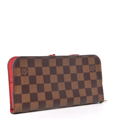 Louis Vuitton Damier Ebene Insolite Wallet Red 3 of 10