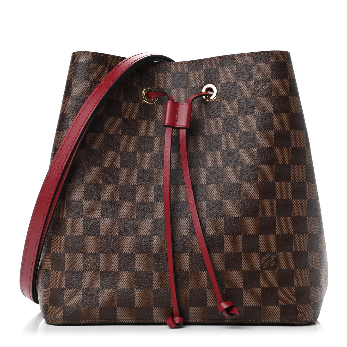 Damier Ebene Neonoe MM Cherry Berry