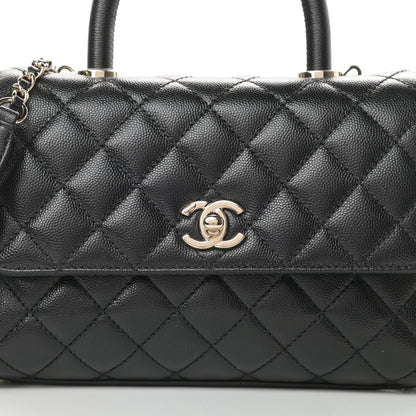 Chanel Caviar Quilted Mini Coco Handle Flap Black 8 of 11