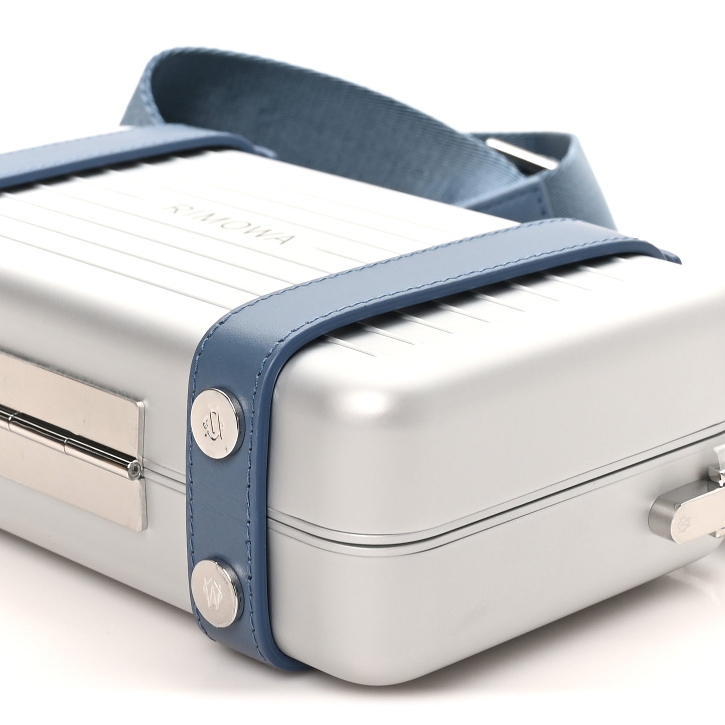 Aluminum Cross-Body Bag Powder Blue