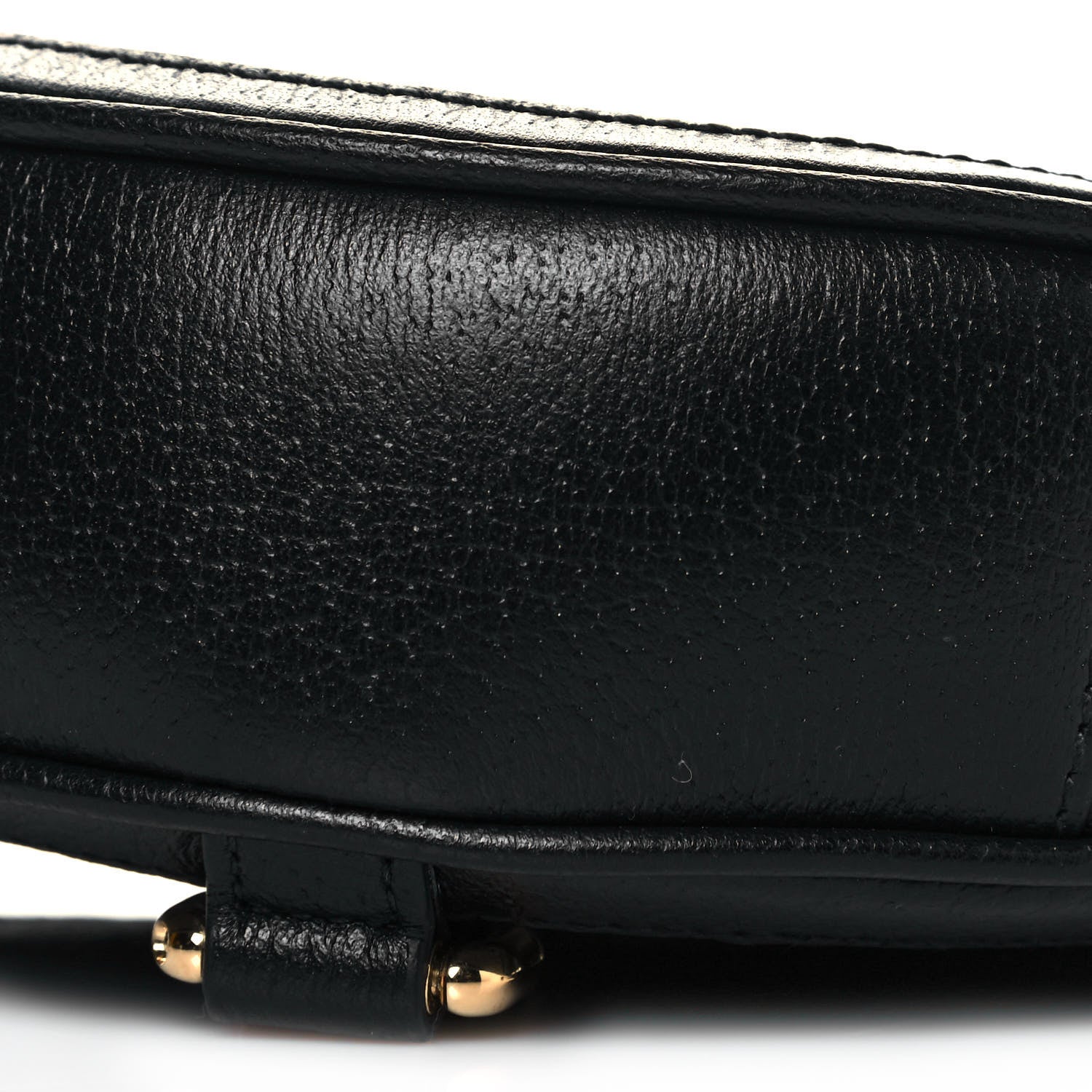 Gucci Grained Calfskin Web Mini Ophidia Round Backpack Black 9 of 10