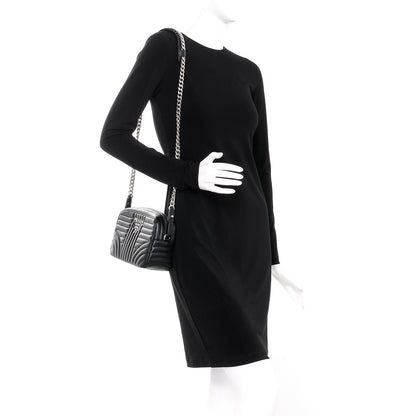 Prada Soft Calfskin Diagramme Crossbody Bag Black 2 of 8