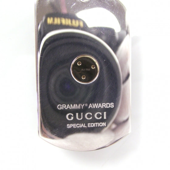 Stainless Steel 18K Yellow Gold Grammy Award Dog Tag Necklace